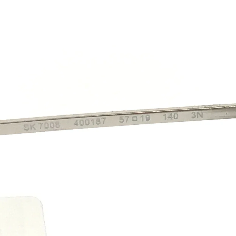 Swarovski Sunglasses SK7008 400187 Shiny Silver Clear Sparkly Crystals 57-19-140